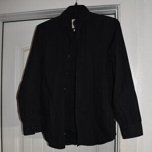 Alexander Julian Colours Stretch Black Dress Shirt Size Medium